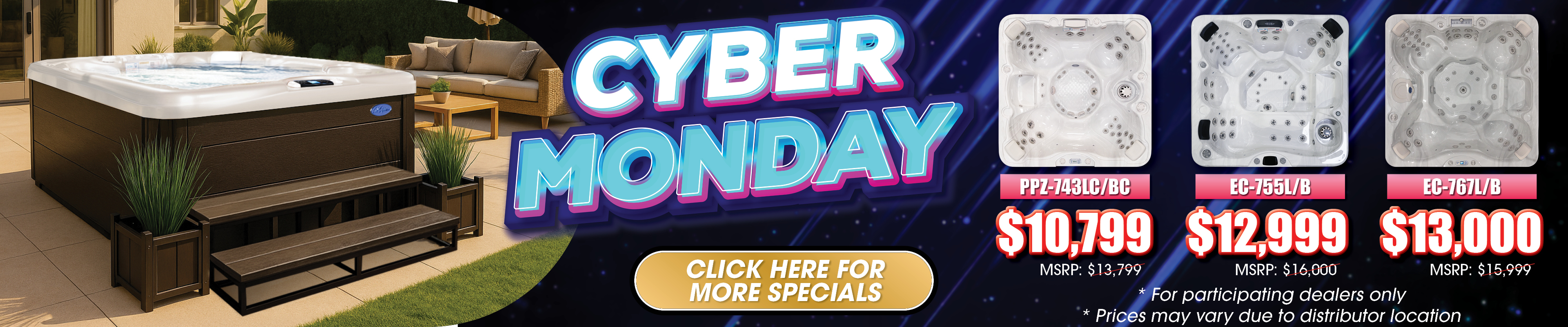 Calspas hot tub being used in a family setting - Castlerock